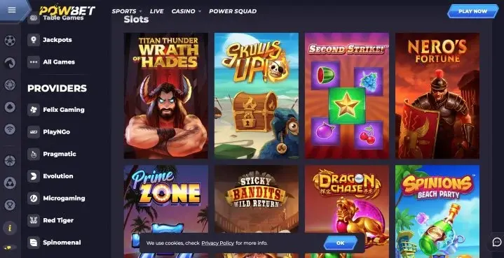 PowBet Στιγμιότυπο 2