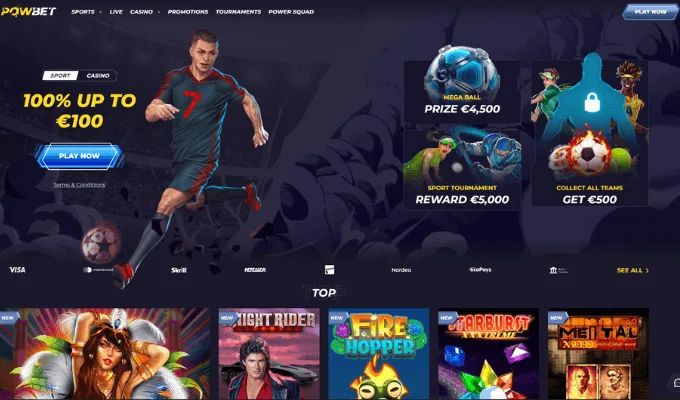 PowBet Ekrano nuotrauka 1